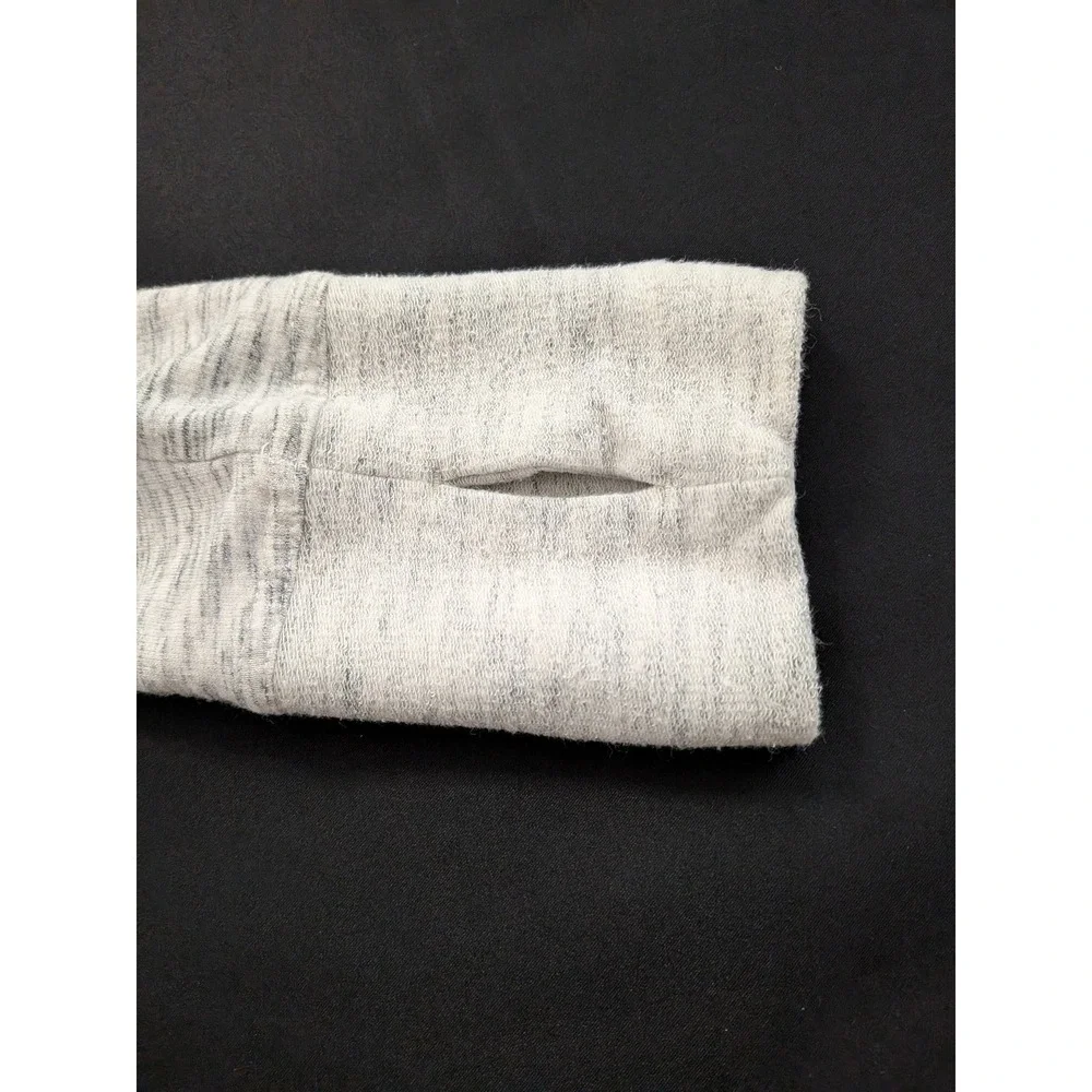 Free People Movement Long Sleeve Sweater Lace Cutout Heather Gray Small S
